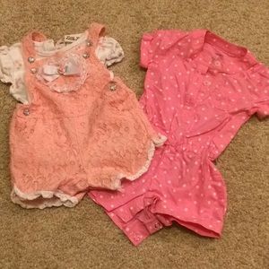 Baby girl romper bundle